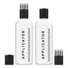 Scalp Hair Root Applicator Bottle with Comb Cap for Applying Oil, Shampoo 2 Pcs