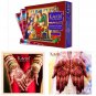 Natural Kaveri Temporary Tattoo Mehandi Herbal Henna Cones Body Art Kit 12 Cones