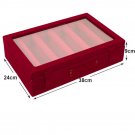 Kuber Industries Wooden Bangle Box For Woman|5 Rod Bangle Storage colour may vary