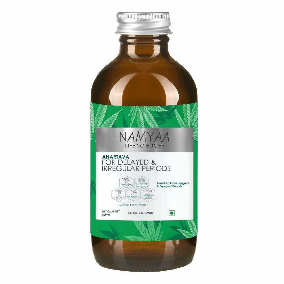 Namyaa Anartava -For Delayed and Irregular Periods ml, White, 500 millilitre
