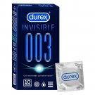 Durex Invisible 003 Condoms 10 Count Box | Ultra Thin for Maximum Sensation