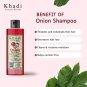 Khadi Natural Onion Shampoo with Amla Aloe Vera Vitamin E Extract 200ml Herbal