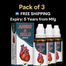 New Life Angio-N-Gold Drops – Pack of 3 | Heart Tonic | 3x30ml | Free Shipping