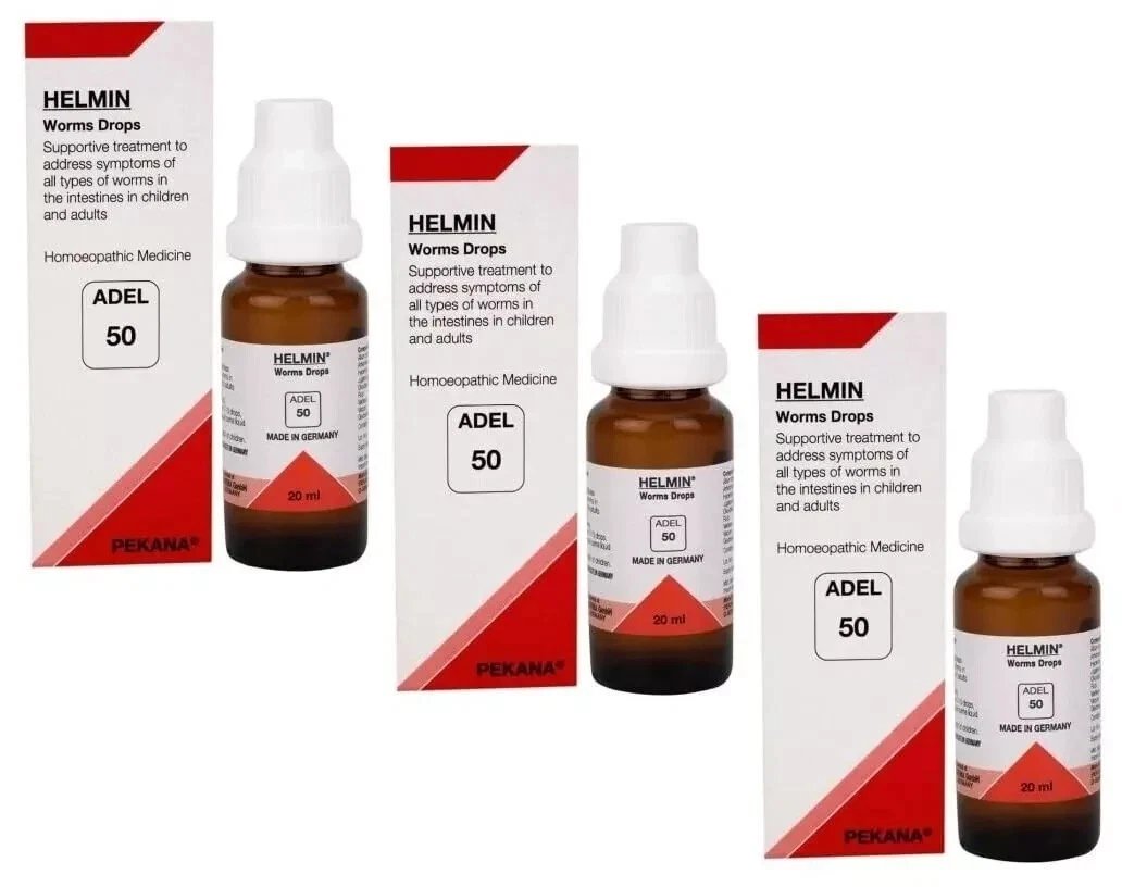 Pack of 3 X ADEL 50 Drops 20ml &acirc;�� Homeopathic Remedy for Skin Health