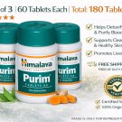 Himalaya Purim Tablets Pack of 3 60 Tablets Each | Acne & Skin Support