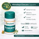 Himalaya Evecare Capsules Pack of 10 | 30 Caps Each | Herbal | Free Shipping