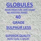 Homeopathic Purest Pellets Size 40 Grade 1000g | Sulphur-Free | Premium Quality