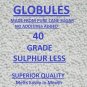 Homeopathic Purest Pellets Size 40 Grade 1000g | Sulphur-Free | Premium Quality