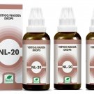 New Life NL 20 Vertigo & Nausea Drops 30ml Pack of 3 | Natural OTC | Free Ship