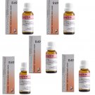5xDr. Reckeweg R49 Drops 22ml | For Sinus Pressure, Head Cold, Rhinitis
