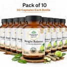 Organic India Weight Balance 60 Veg Capsules Ayurvedic Herbal 10 Pack Metabolism