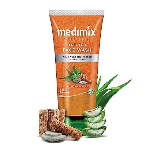 Medimix Anti Tan Face Wash 100ml Herbal Cleanser Ayurvedic Daily Use