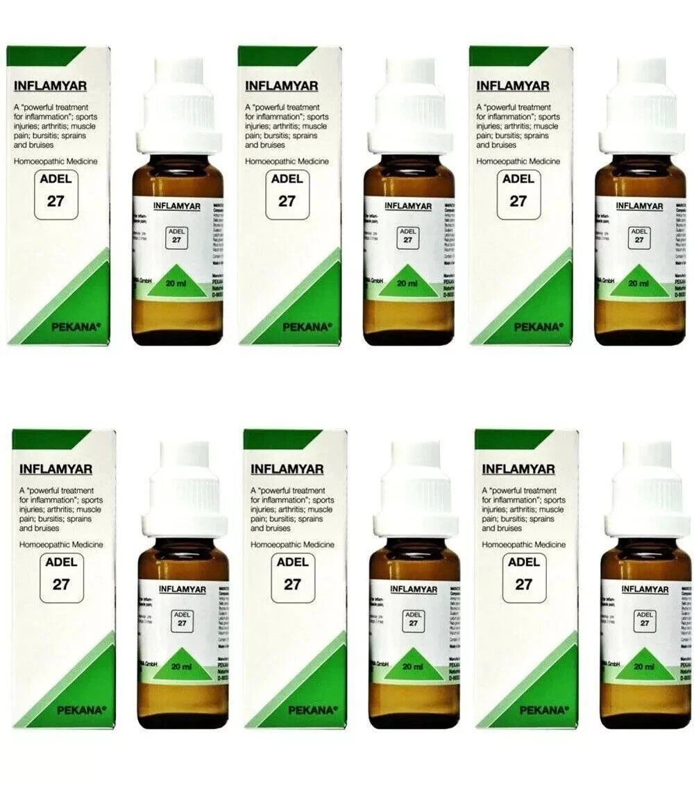 ADEL 27 Drops 20ml (Pack of 6) Natural Relief for Joint & Muscle Discomfort