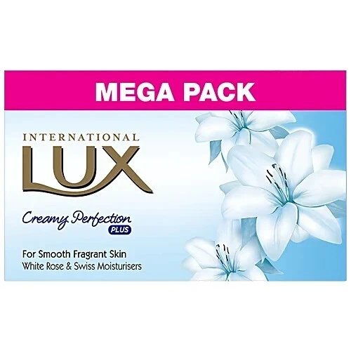 Lux Creamy Perfection Soap 125g x4 | Swiss Moisturizers | White Rose Scent