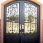 Wrought Iron Doors. Arch Double door 75 1/2" x 97 1/2"