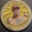 Topps “Ultra Rare” JOHN CENA 10 GOLD METAL CHIPZ WWE WWF Poker Chip Cena Rule