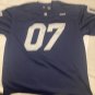 Starter Mens Jersey Size L Blue Long Sleeve Stitched Number 07 Blue Long Sleeve