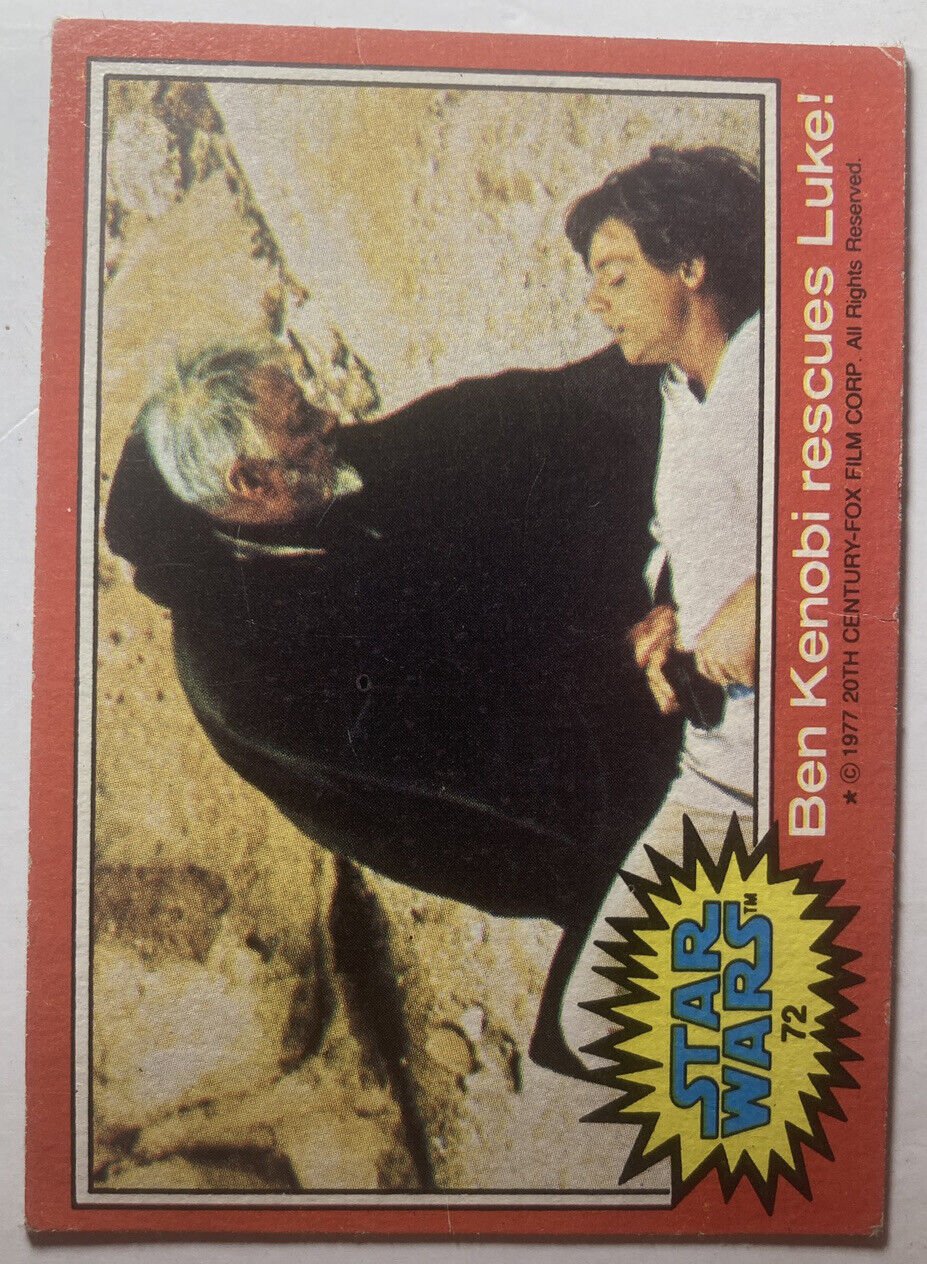 1977 Topps Star Wars Series 2 Ben Kenobi rescues luke #72
