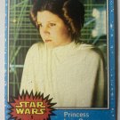 STAR WARS TRADING CARD "PRINCESS LEIA ORGANA #5" BLUE TOPPS CARD 1977