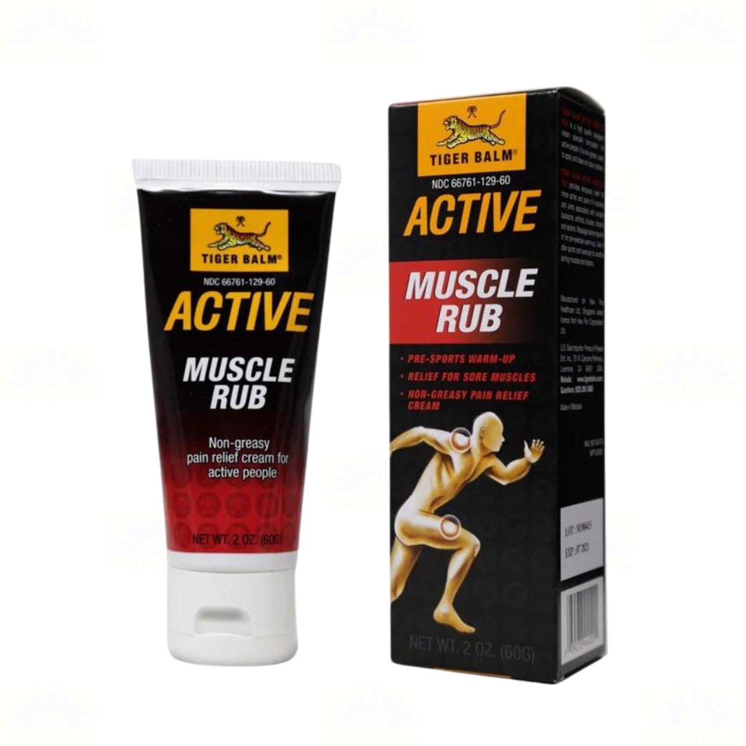 Tiger Balm Active Muscle Rub 60g Non-Greasy Pain Relief Cream
