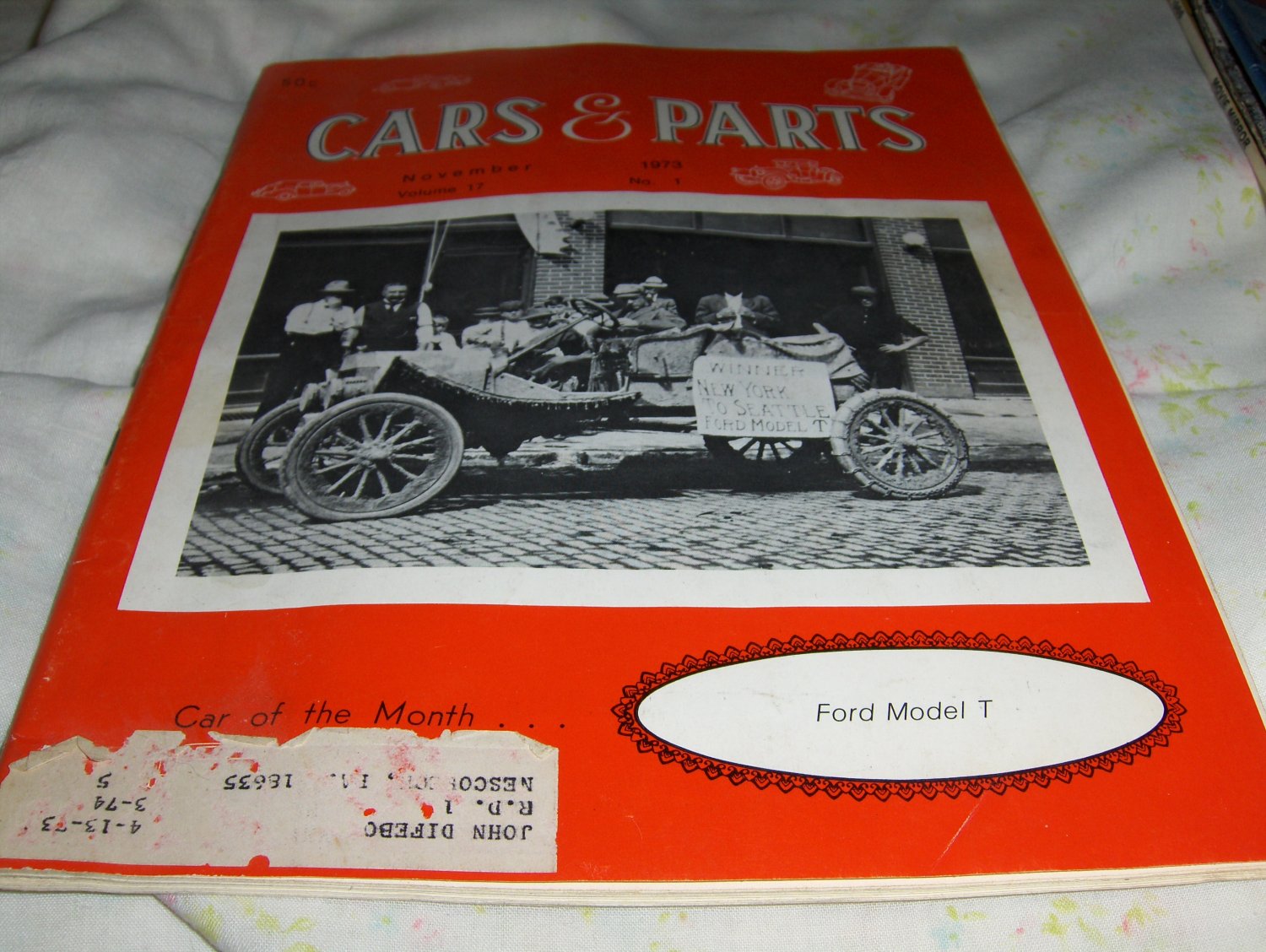 vintage Cars & Parts magazine from November 1973