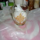 Daisy Sour Cream one half pint glass with a yellow pattern from the late 1960's or early 1970's