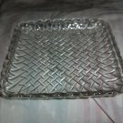 "Pretzel" 7 1/4" square plate with indent