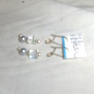pair of handmade "Gray Cube" earrings
