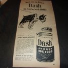 partial page vintage advertisement for Dash Armour Dog Food from 1949