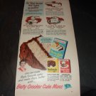 partial page full color vintage advertisement for Betty Crocker Cake Mixes