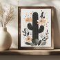 Cactus Floral Cross Stitch Pattern (25-76)