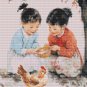 Asian Rural Childhood Cross Stitch Pattern (25-77)