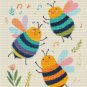 Cheerful Bees at Play Cross Stitch Pattern Whimsical Nursery Art (25-91)