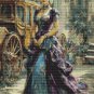 The Lady of the Gilded Carriage Victorian Woman Cross Stitch Pattern Elegant Art (25-88)
