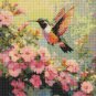 Hummingbird Floral Garden Cross Stitch Pattern Nature Inspired Art (25-86)