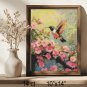 Hummingbird Floral Garden Cross Stitch Pattern Nature Inspired Art (25-86)