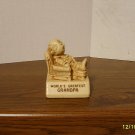 "WORLD'S GREATEST GRANDPA" Paula Resin Figurine W-178 1970