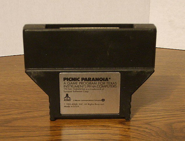PICNIC PARANOIA by ATARI  for Texas Instruments TI 99/4A  Computer 1983