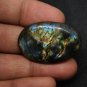 1 Pcs. Of Natural Black Rainbow Flash Labradorite Oval Cabochon 36x23mm loose gemstone for jewelry