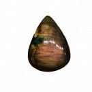 1 Pcs. Of Natural Black Rainbow Flash Labradorite Pear Cabochon 30x22mm loose gemstone for jewelry