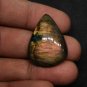 1 Pcs. Of Natural Black Rainbow Flash Labradorite Pear Cabochon 30x22mm loose gemstone for jewelry