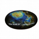 1 Pcs. Of Natural Blue Flashy Labradorite Oval Cabochon 40x25mm loose gemstone for jewelry