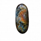 1 Pcs. Of Natural Blue Flashy Labradorite Oval Cabochon 40x17mm loose gemstone for jewelry