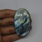 1 Pcs. Of Natural Blue Flashy Labradorite Oval Cabochon 63x39mm loose gemstone for jewelry