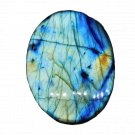 1 Pcs. Of Natural Blue Flashy Labradorite Oval Cabochon 61x46mm loose gemstone for jewelry