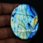 1 Pcs. Of Natural Blue Flashy Labradorite Oval Cabochon 61x46mm loose gemstone for jewelry