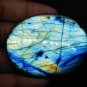 1 Pcs. Of Natural Blue Flashy Labradorite Oval Cabochon 61x46mm loose gemstone for jewelry
