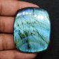 1 Pcs. Of Natural Blue Flashy Labradorite Cushion Cabochon 47x39mm loose gemstone for jewelry