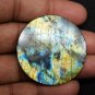 1 Pcs. Of Natural Blue Flashy Labradorite Round Cabochon 40mm loose gemstone for jewelry