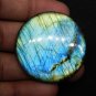 1 Pcs. Of Natural Blue Flashy Labradorite Round Cabochon 40mm loose gemstone for jewelry